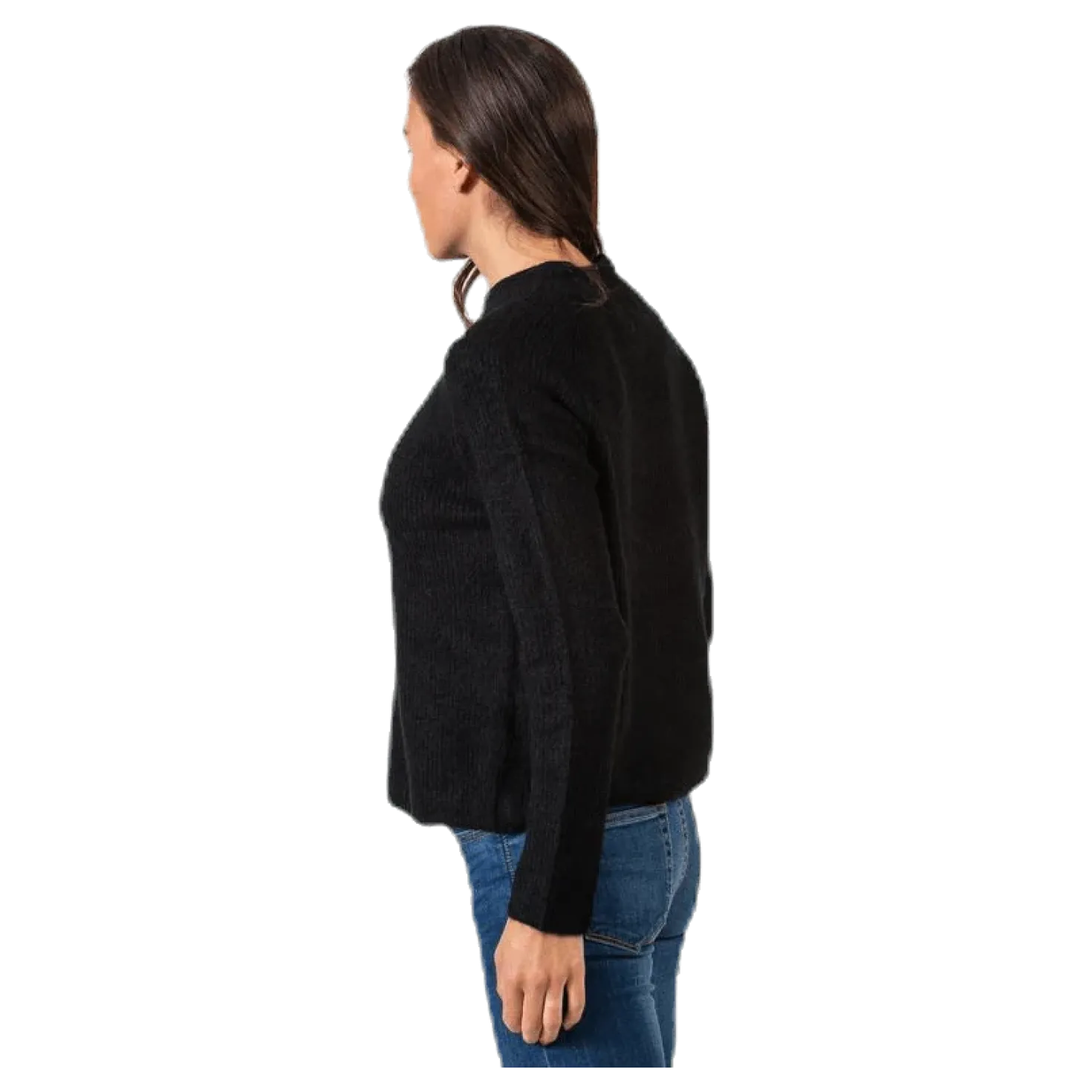 Ellen Ls O-Neck Knit Black