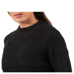 Ellen Ls O-Neck Knit Black