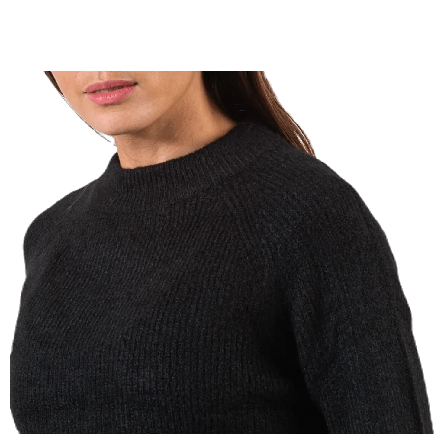 Ellen Ls O-Neck Knit Black