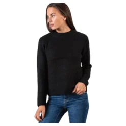 Ellen Ls O-Neck Knit Black