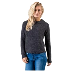 Ellen Ls O-Neck Knit Grey