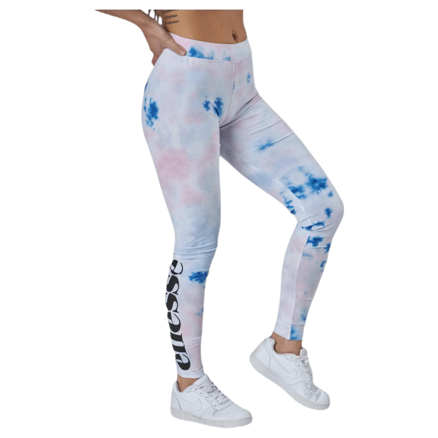 El Solos 2 Tie Dye Legging White
