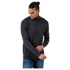 Emil Knit Roll Neck Grey