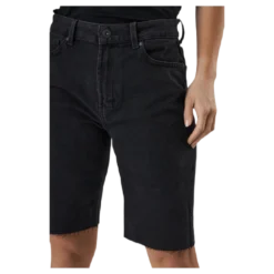 Emily Hw Long Shorts Raw Bb Mas0033 Black