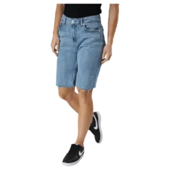 Emily Hw Long Shorts Raw Bb Mas0051 Blue