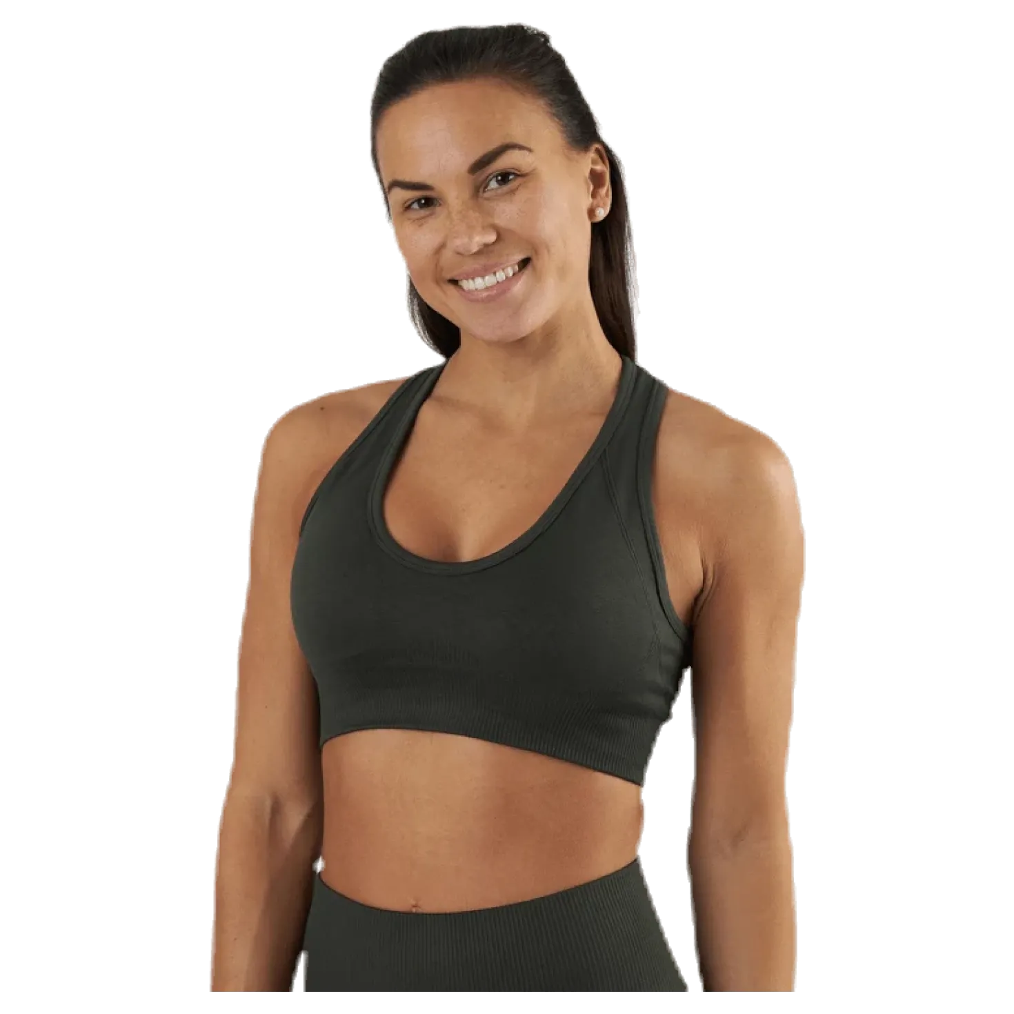 Erica Seamless Sports Bra Green