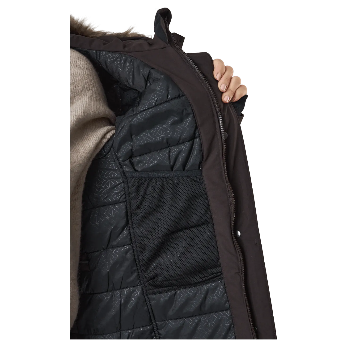 Erika Wns Parka 3 Brown