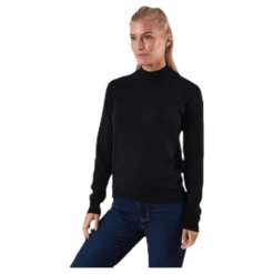 Esera Ls High Neck Knit Black