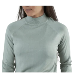 Esera Ls High Neck Knit Green