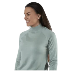 Esera Ls High Neck Knit Green