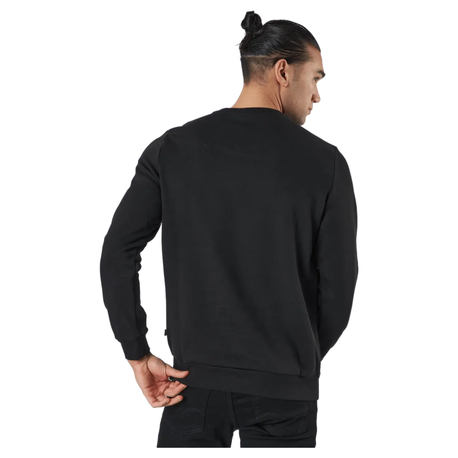 Ess Big Logo Crew Fl Puma Black