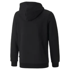 Ess+ 2 Col Big Logo Hoodie Fl Puma Black-vibrant Orange