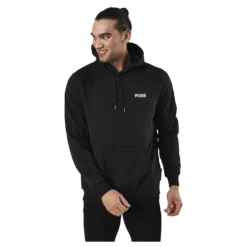 Essential Embroidery Logo Hoodie Fl Black