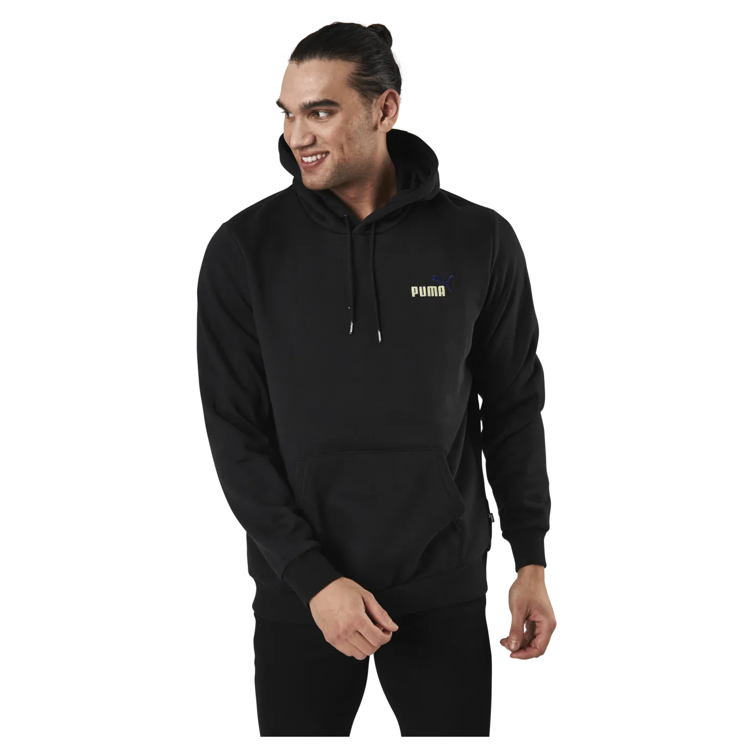 Essential Embroidery Logo Hoodie Fl Black