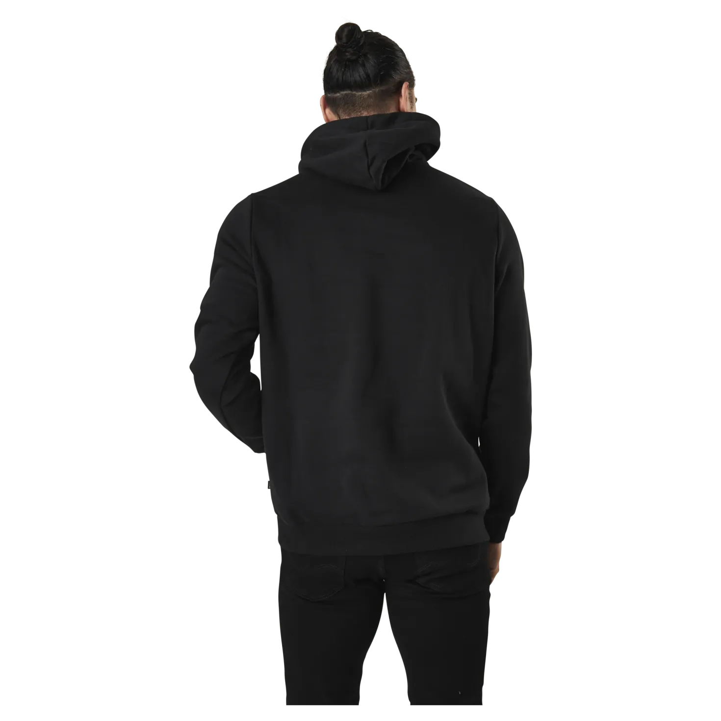 Essential Embroidery Logo Hoodie Fl Black
