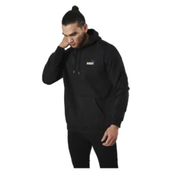 Essential Embroidery Logo Hoodie Fl Black