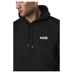Essential Embroidery Logo Hoodie Fl Black