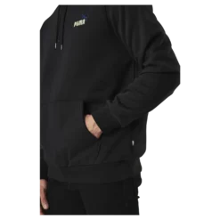 Essential Embroidery Logo Hoodie Fl Black