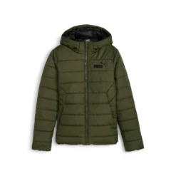 Ess Hooded Padded Jacket Dark Olive