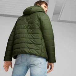 Ess Hooded Padded Jacket Myrtle