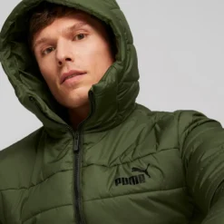 Ess Hooded Padded Jacket Myrtle