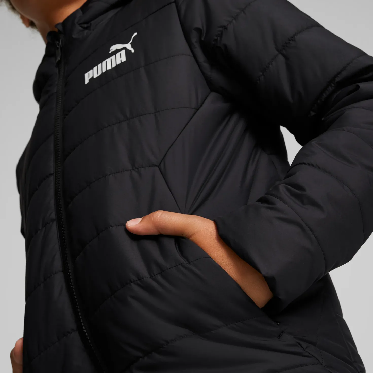 Ess Hooded Padded Jacket Puma Black