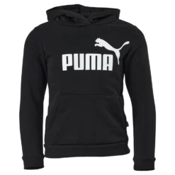 Ess Logo Hoodie Fl G Puma Black