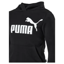 Ess Logo Hoodie Fl G Puma Black