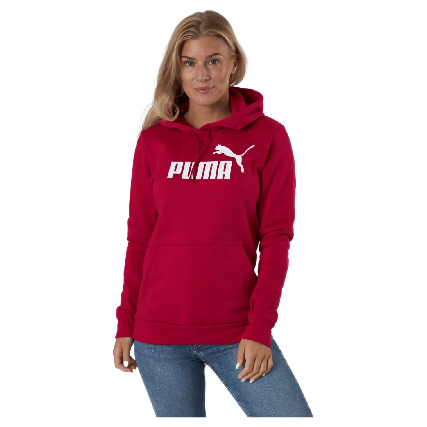 Ess Logo Hoodie Fl (s) Persian Red