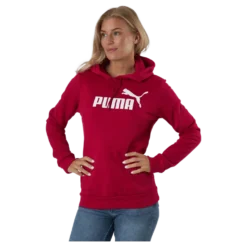 Ess Logo Hoodie Fl (s) Persian Red