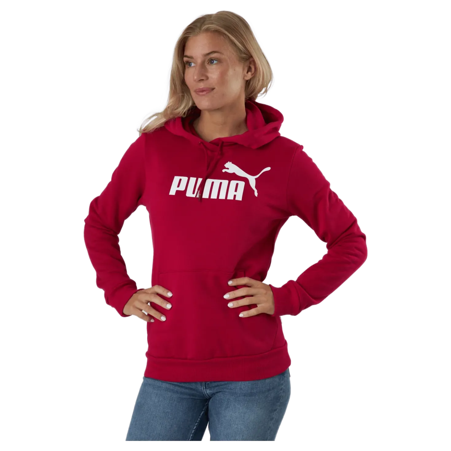 Ess Logo Hoodie Fl (s) Persian Red