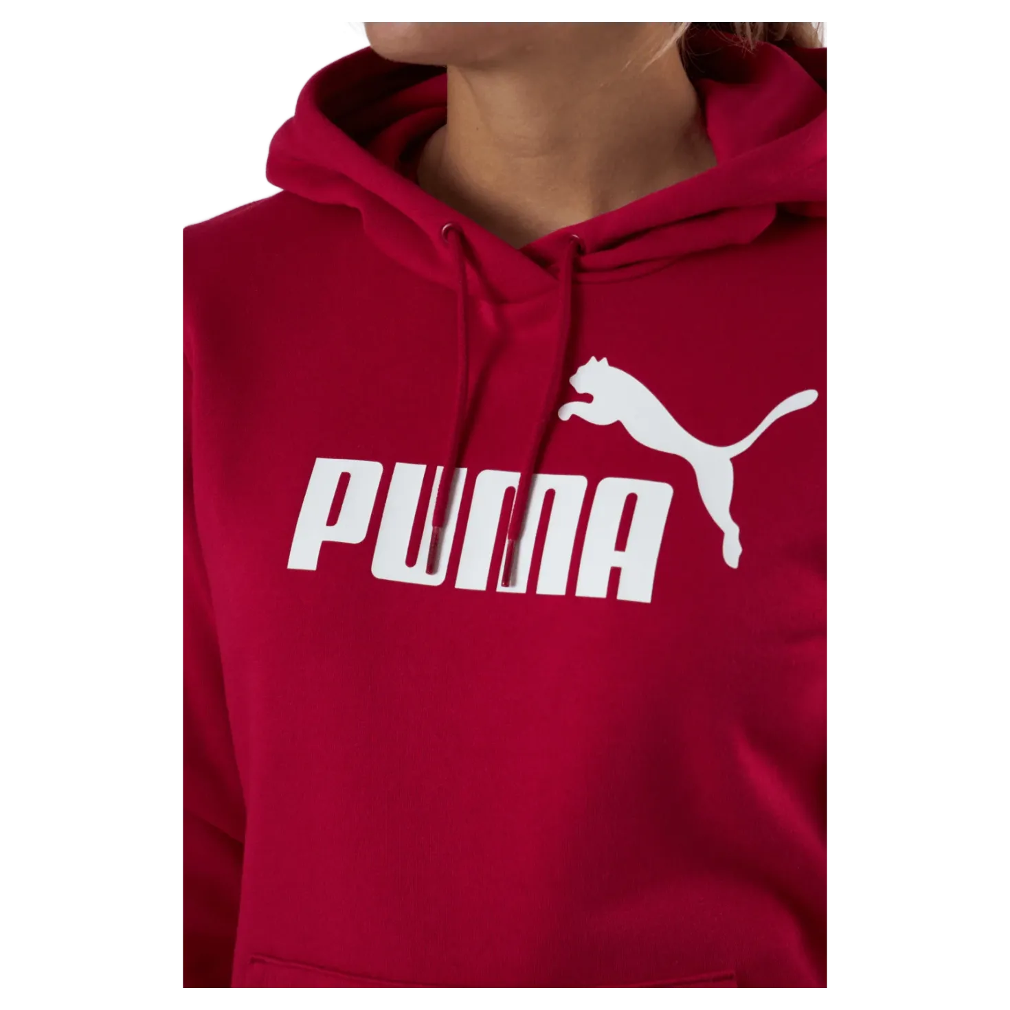 Ess Logo Hoodie Fl (s) Persian Red