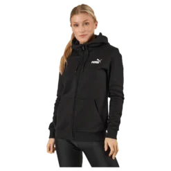 Ess Small Logo Full-zip Hoodie Puma Black