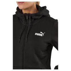 Ess Small Logo Full-zip Hoodie Puma Black