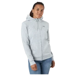 Ess Small Logo Full-zip Hoodie Puma Black Cat