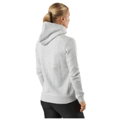 Ess Small Logo Full-zip Hoodie Light Gray Heather