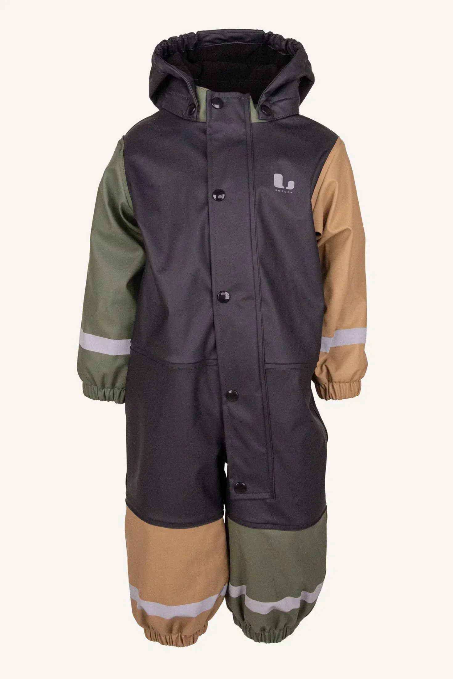 Fagerhult Rain Baby Overall, F Anth/green
