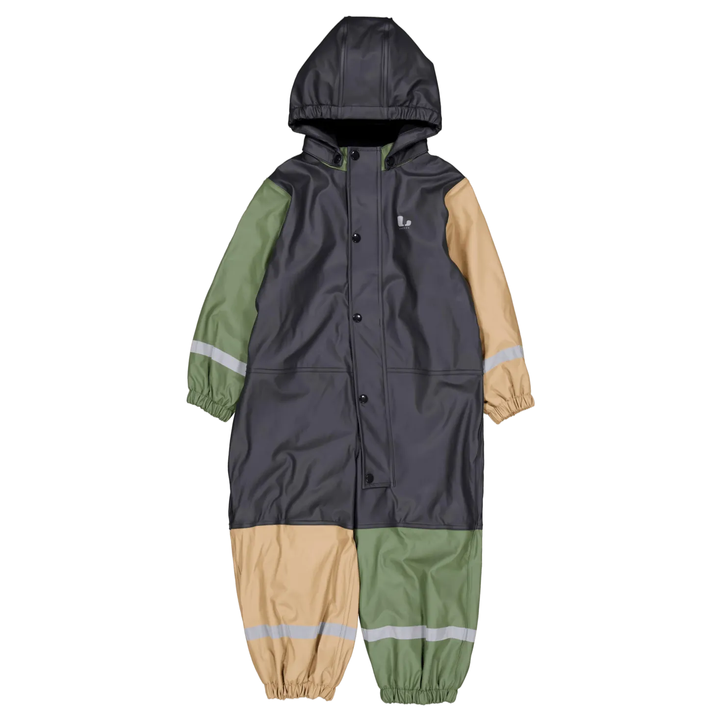 Fagerhult Rain Baby Overall, F Anth/green