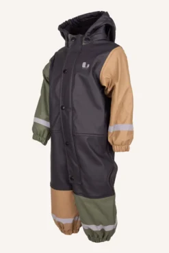 Fagerhult Rain Baby Overall, F Anth/green