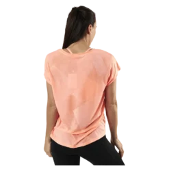 Fan Loose Burnout Ss Tee Orange