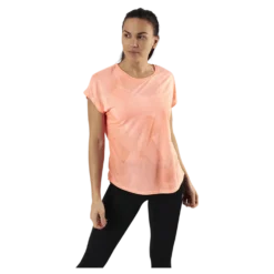 Fan Loose Burnout Ss Tee Orange