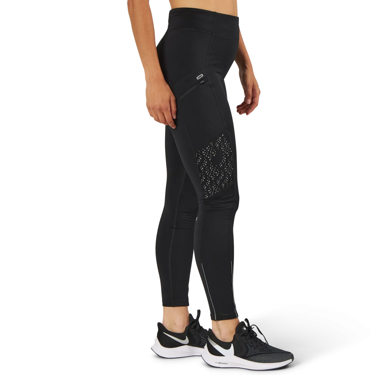 Fast Lane Winter Tights Black/Silver
