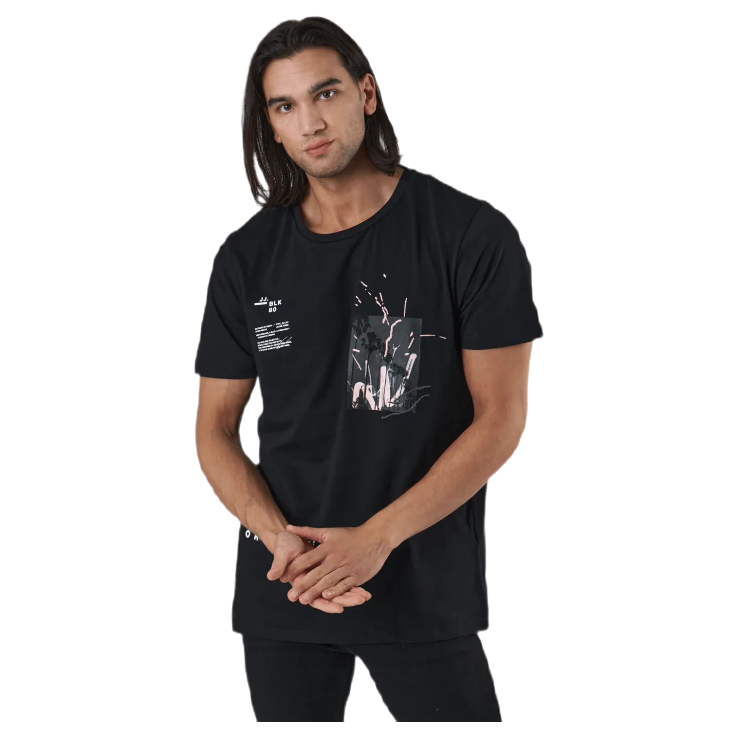 Fedo Tee Ss Crew Neck Svart