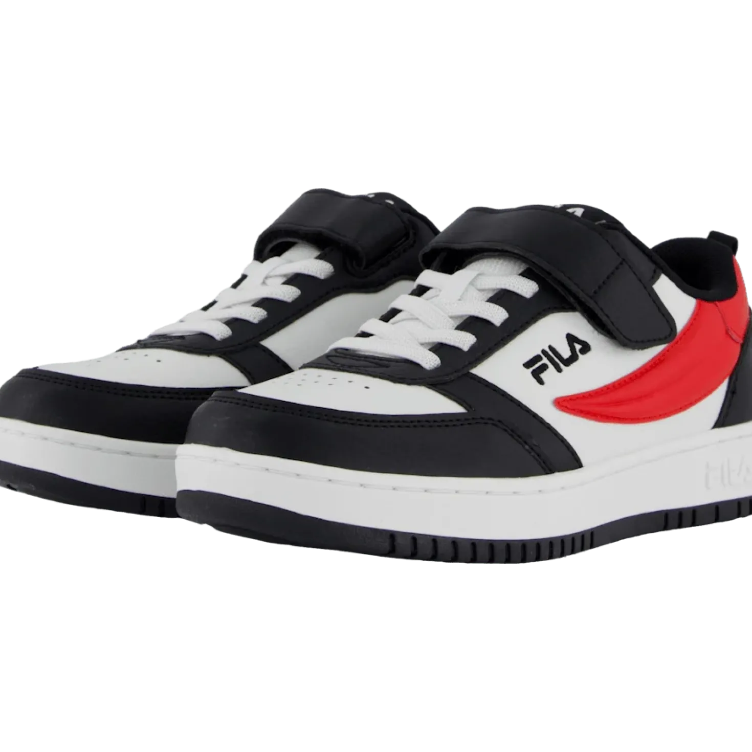 Fila Rega Nf Velcro Kids Black-fila Red