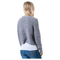 Fiona L/S Pullover Knt Grey