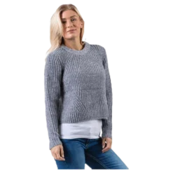 Fiona L/S Pullover Knt Grey