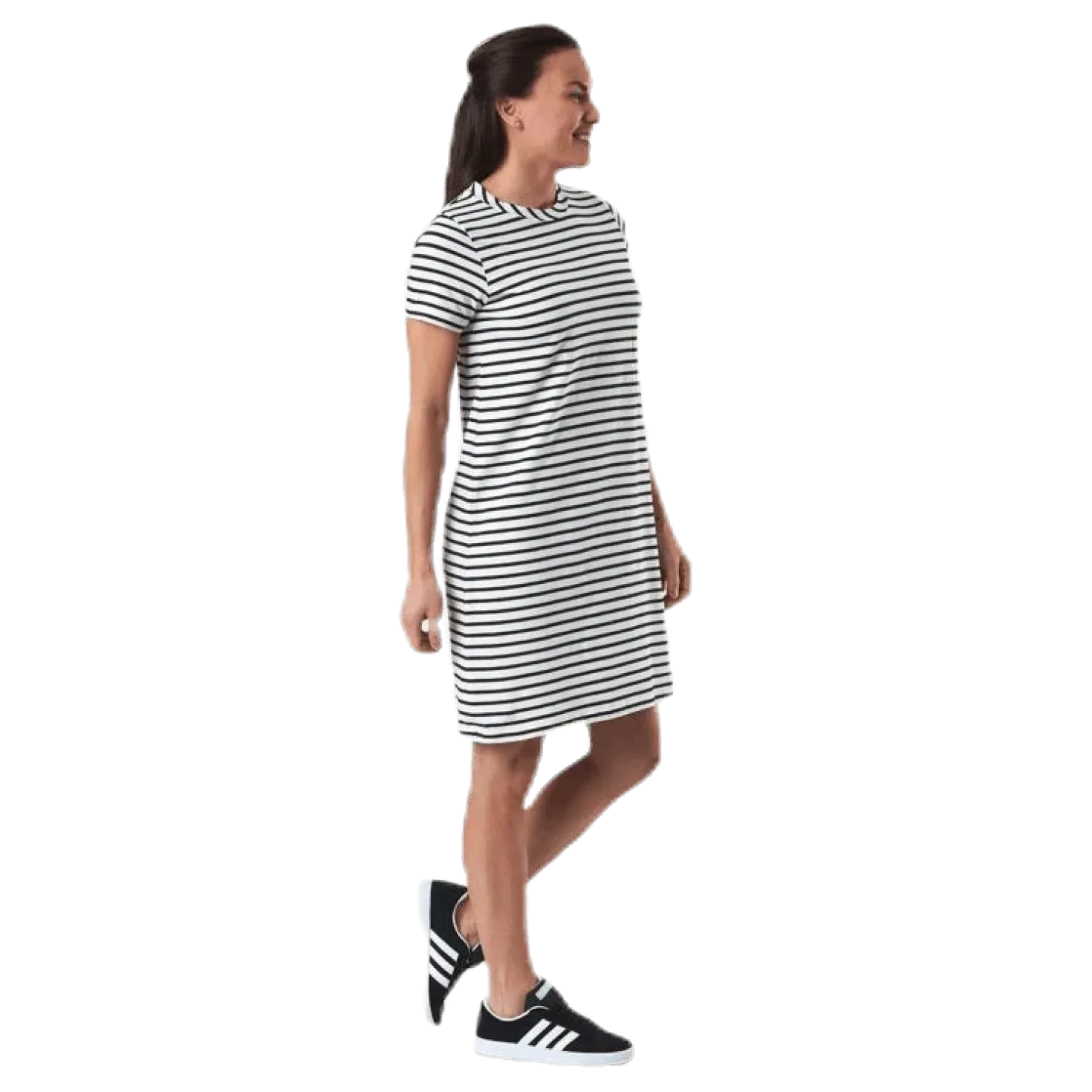 Fiona Tee Dress Blue/White
