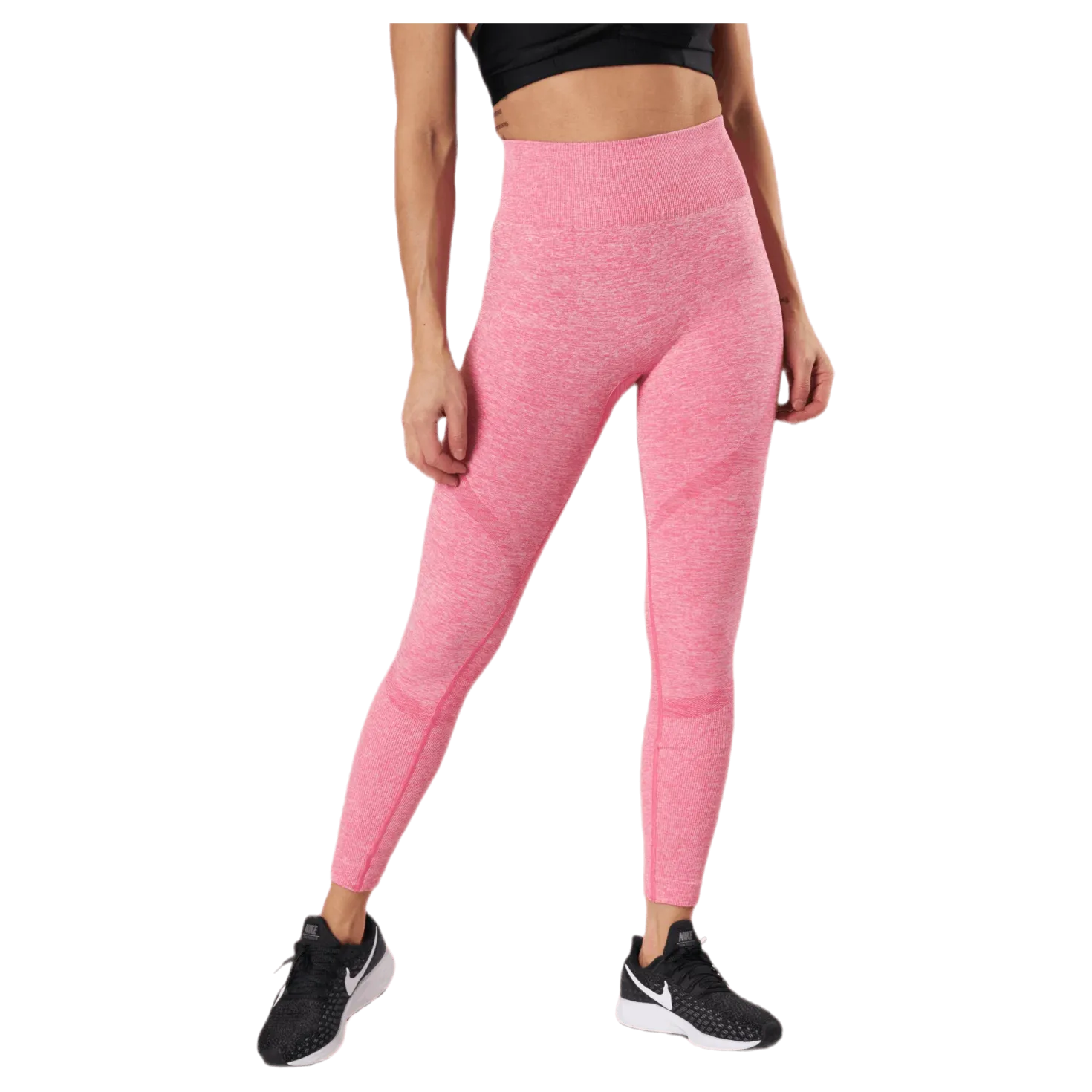 Fitness Melange Tights Pink