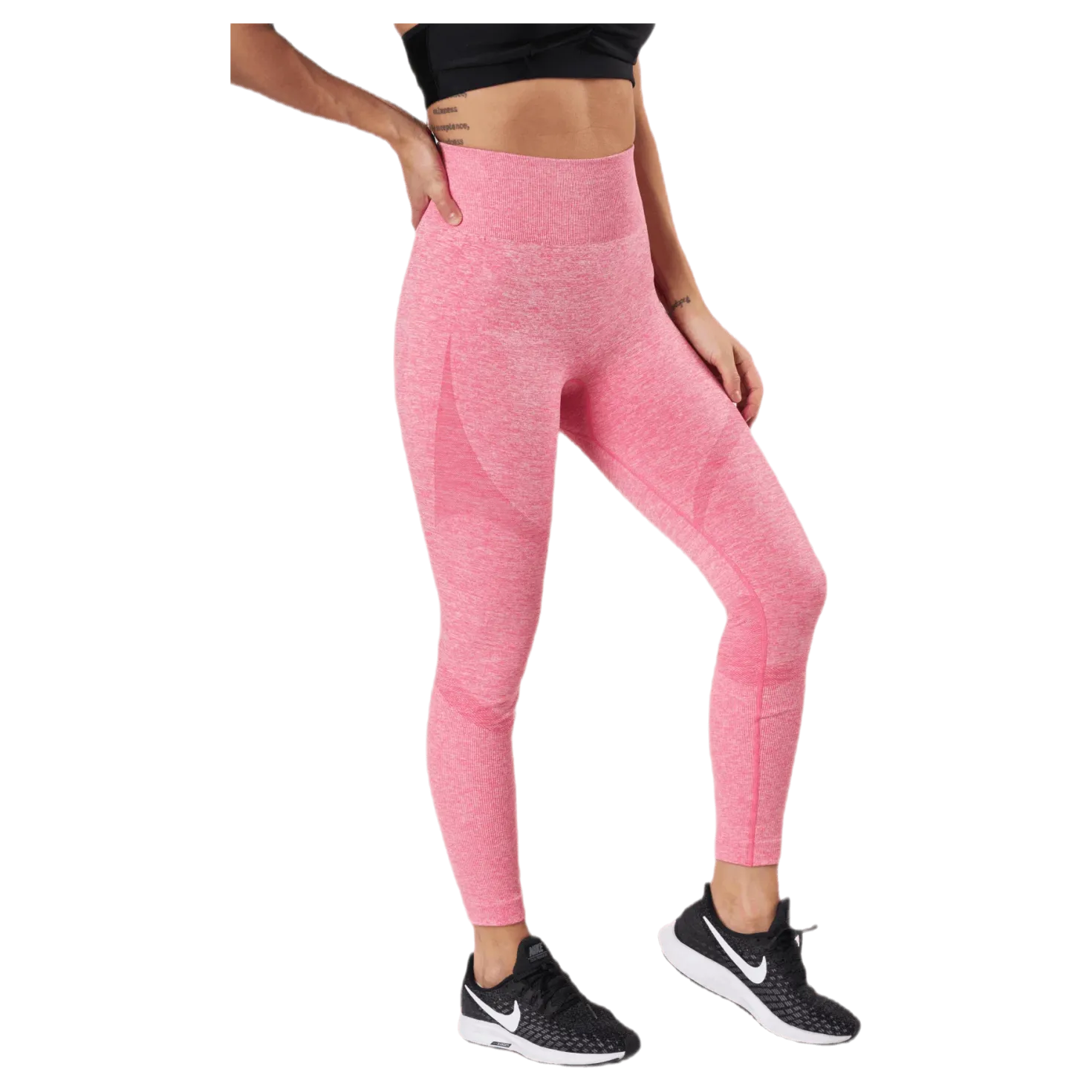 Fitness Melange Tights Pink