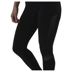 Fitness Mesh Knit Tights Black